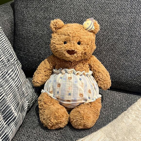 Medium Bartholomew bear cute custom clothes outfits - pull-ups & bee clip - 0507 - Picture 1 of 1